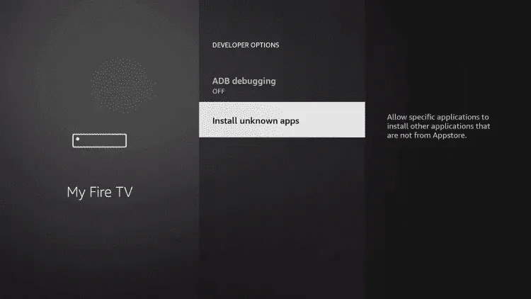 Étape 10 - Applications inconnues Trimix IPTV