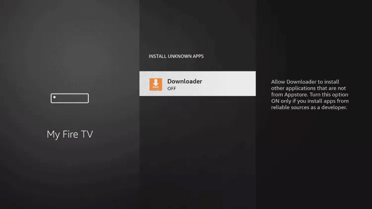 Étape 11 - Sélectionnez Downloader Trimix IPTV