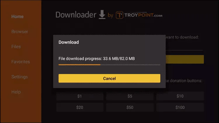 Étape 17 - Attendez le téléchargement Trimix IPTV