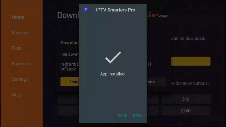 Étape 19 - Terminez l'installation Trimix IPTV