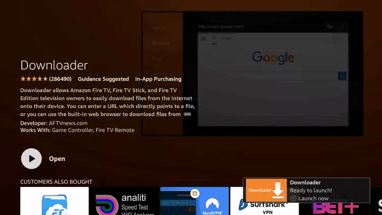 Étape 6 - Ouvrez Downloader Trimix IPTV